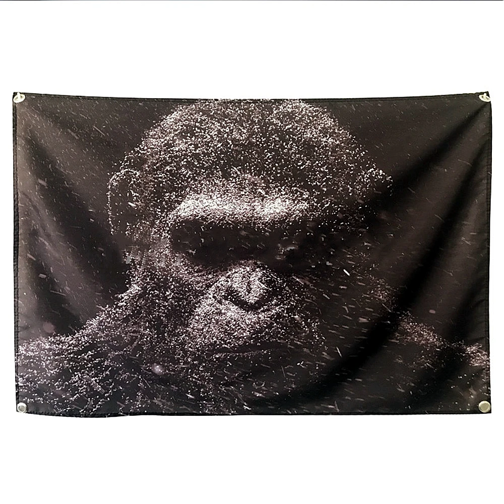 

Подъем планеты обезьян, плакат из фильма, флаг, баннер для гостиной, спальни, покрывало для декора, настенный гобелен