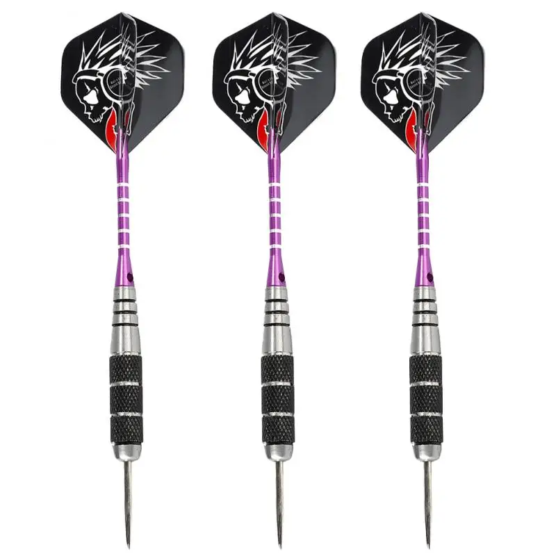 

3 Pcs Hot High-end Professional Game Club Dedicated Colorful Patterned Anti-fall All-metal Darts Needle Throwing Tip New