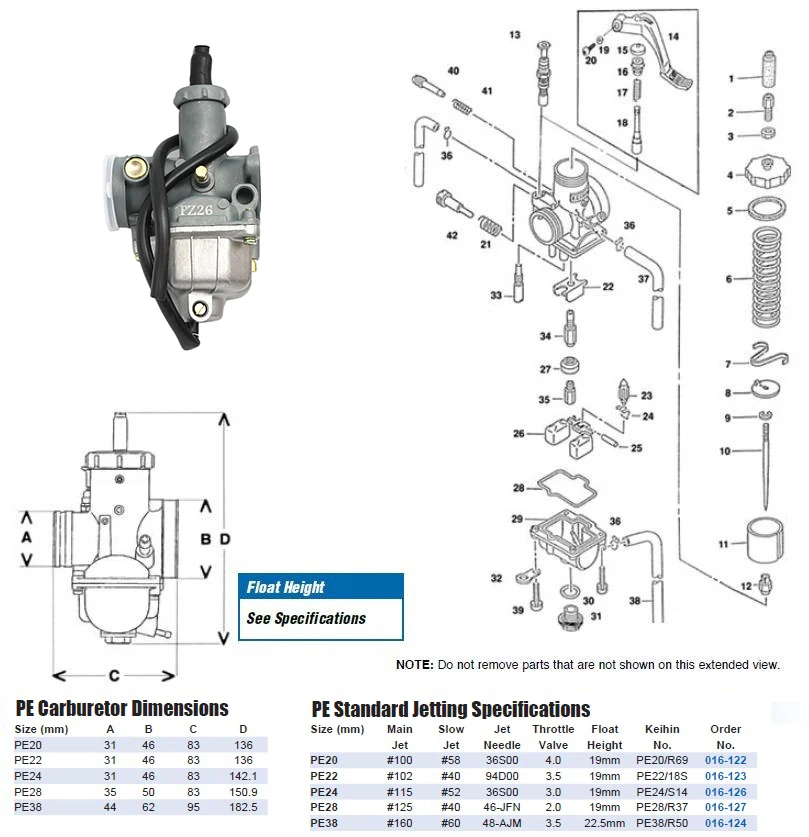 Карбюратор ZSDTRP PZ26 PZ27 PZ30 PZ32 карбюратор для мотоцикла Honda CG125 и других моделей