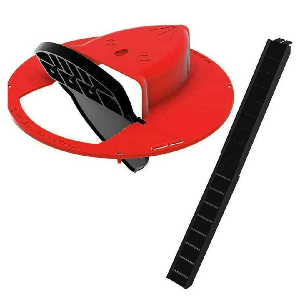 

Creative Flip N Slide Bucket Lid Mouse Trap Humane Or Lethal Trap Door Style Reusable Smart Trap Door Automatic Mousetrap