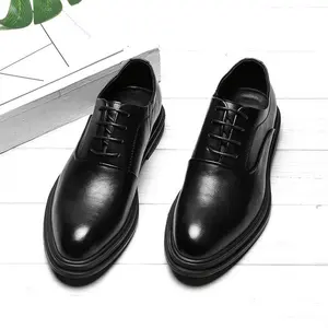 Mens Dress Shoes Oxfords Business Office Pointed Black Brown Lace-Up Men's Formal Shoes Wedding shoe