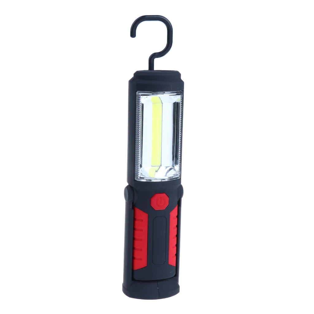 

COB LED Car Inspection Work Flashlight Hand Torch with Magnetic Hanging Buckle Top and Body Light
