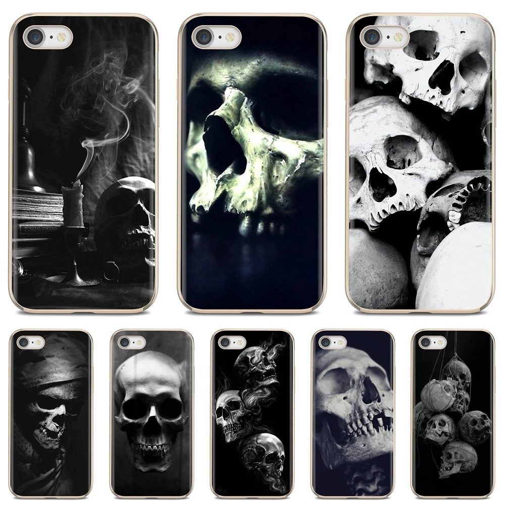 

For iPhone iPod Touch 11 12 Pro 4 4S 5 5S SE 5C 6 6S 7 8 X XR XS Plus Max 2020 Soft Skin Cover The Haunted Mansion Skull