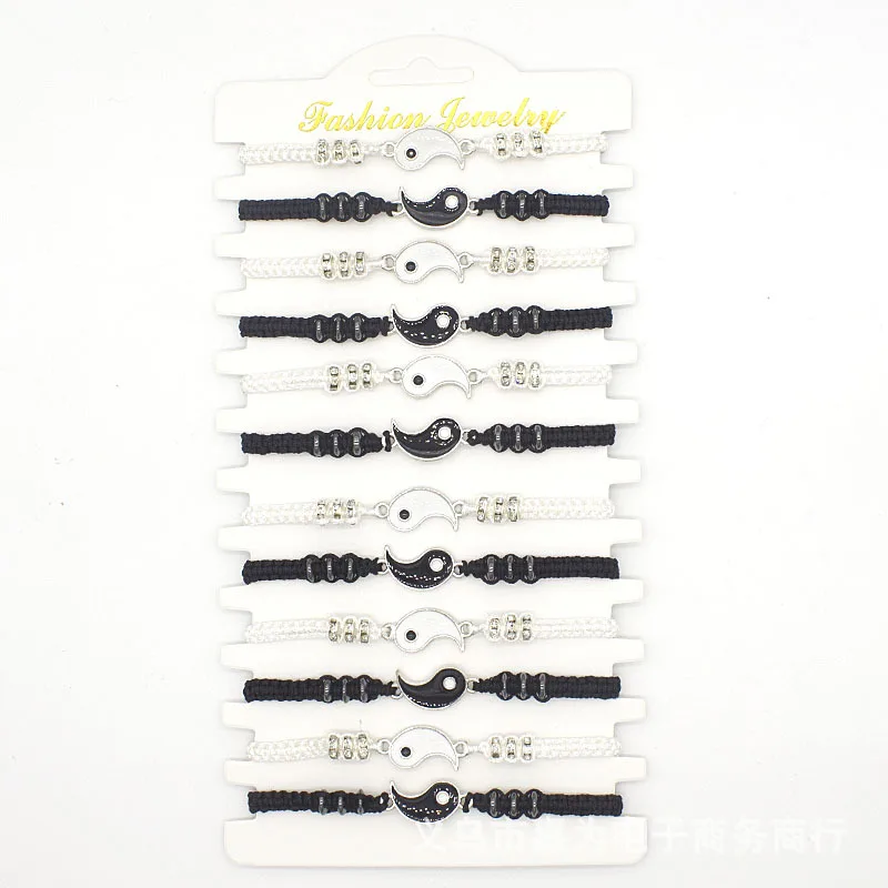 Женский браслет оптовая продажа с надписью Love плетеный Taiji из сплава