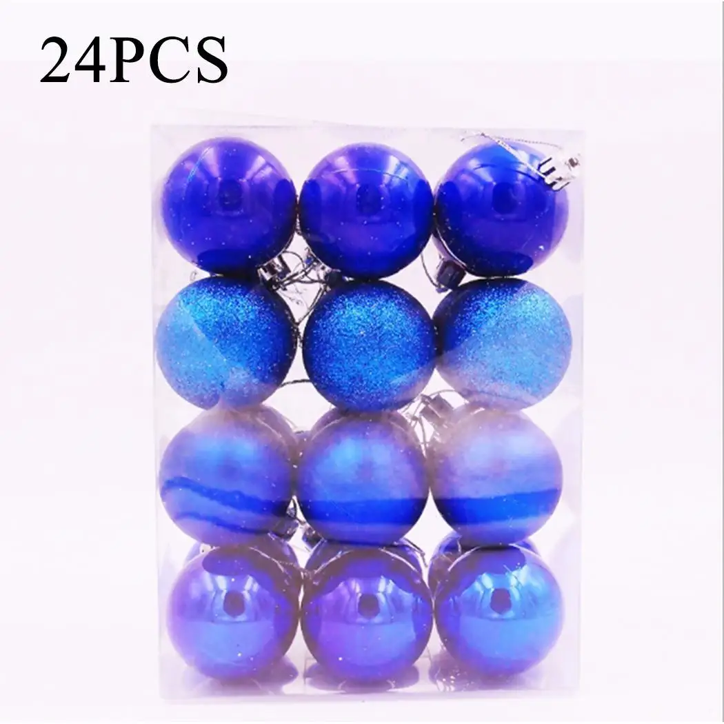 24 шт. Рождественский шар Рождественская елка кулон Рождество