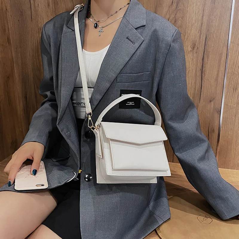 

Solid Color Women Shoulder Bag Bolso Mujer PU Leather Small Ladies Purses and Handbag Summer Fashion Crossbody Messenger Bag