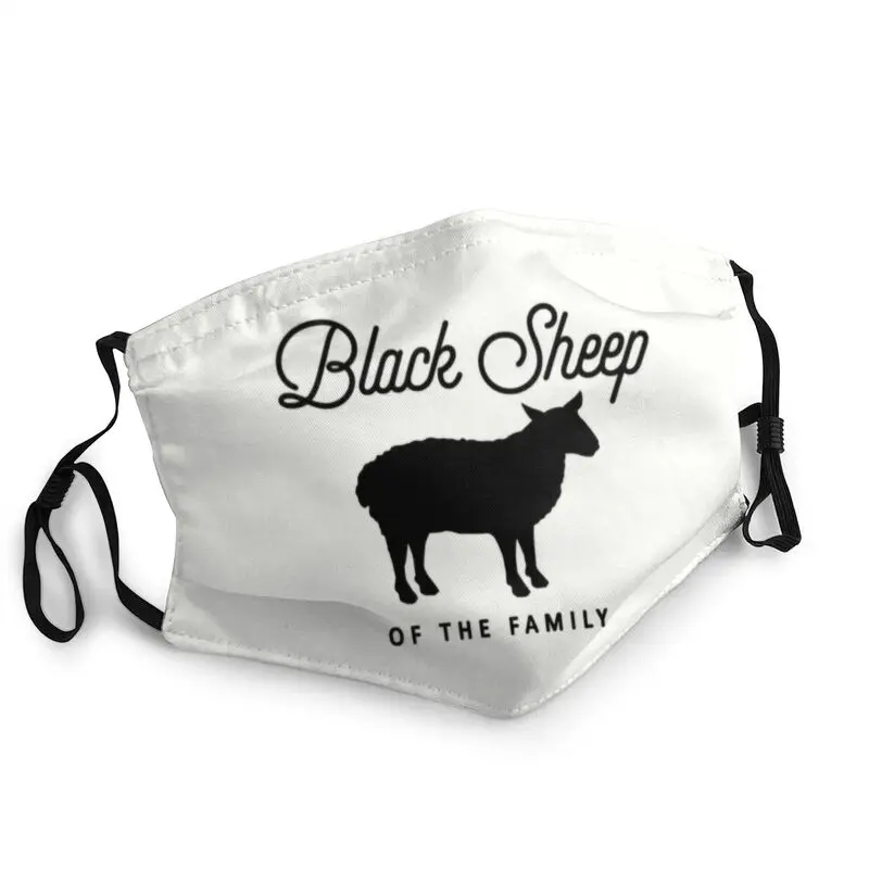 

Non-Disposable Black Sheep Of The Family Mask Animal Anti Haze Dustproof Protection Cover Respirator Mouth Muffle