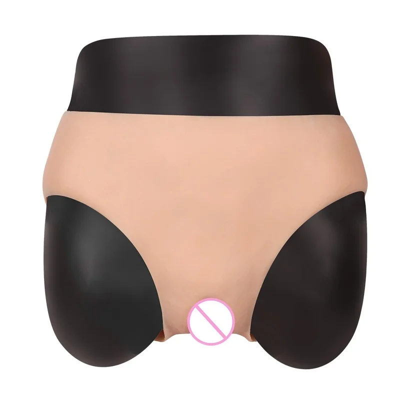 Realistic Men's Crossdresser Silicone Panties Penetrate Vagina Boxer Panties Thongs Shemale Queen