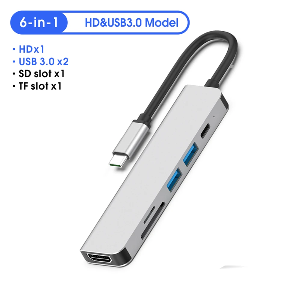 Док-станция с 6 портами USB C 2 0/ HDMI | Компьютеры и офис