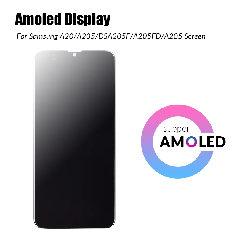 Активно матричные осид A20 ЖК дисплей для Samsung Galaxy A205 SM A205F/DS A205FN с сенсорным экраном