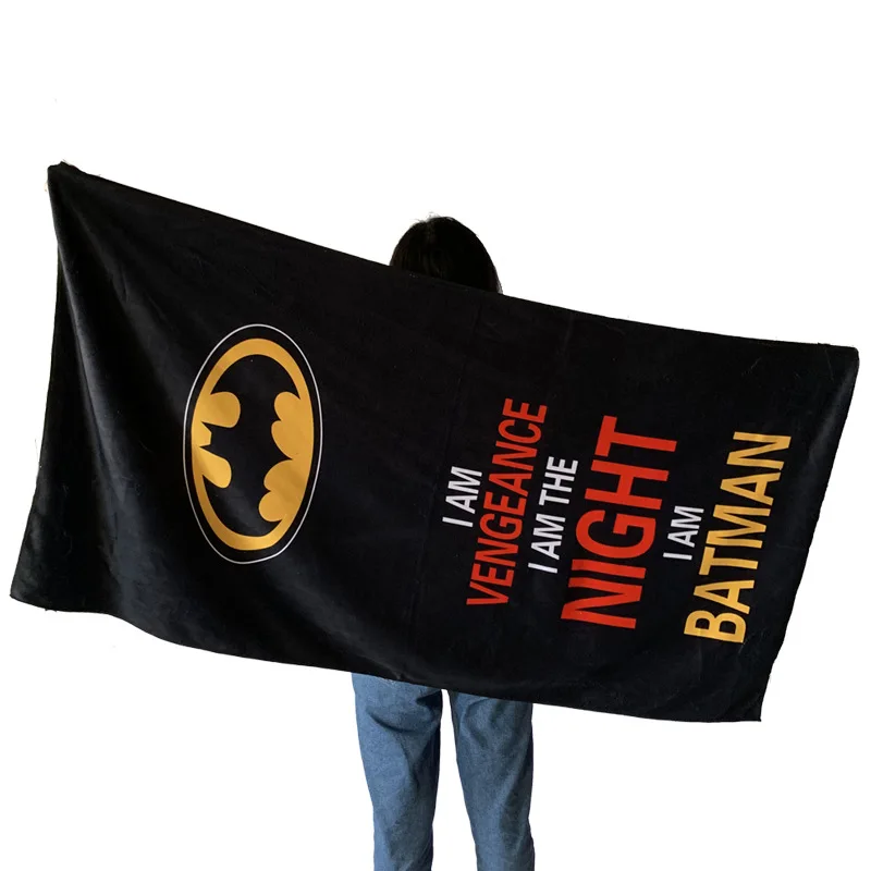 Быстросохнущее банное полотенце из волокна Капитан Америка Супермен Железный