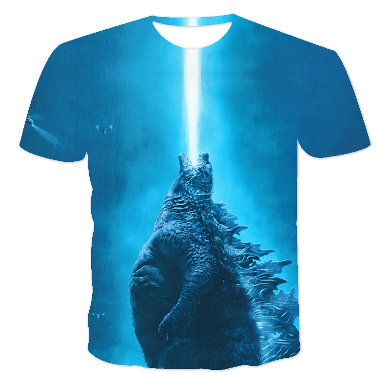 

2021 New boy and girl t-shirt top Hot Sale Summer Children 3D Animation Pattern Breathable Polyester T-Shirt 4T-14T