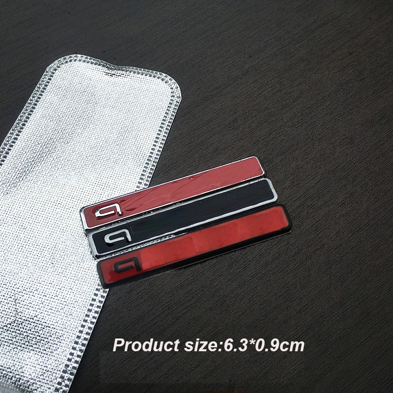 

3D Metal Car Rear Emblem Sticker For Audi Quattro A3 A4 A5 A6 A7 A8 S4 S5 S6 S7 S8 TTS