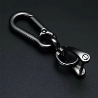 creative metal car keychain keyring 8 shape buckle horseshoe buckle gun black zinc alloy highlight key ring