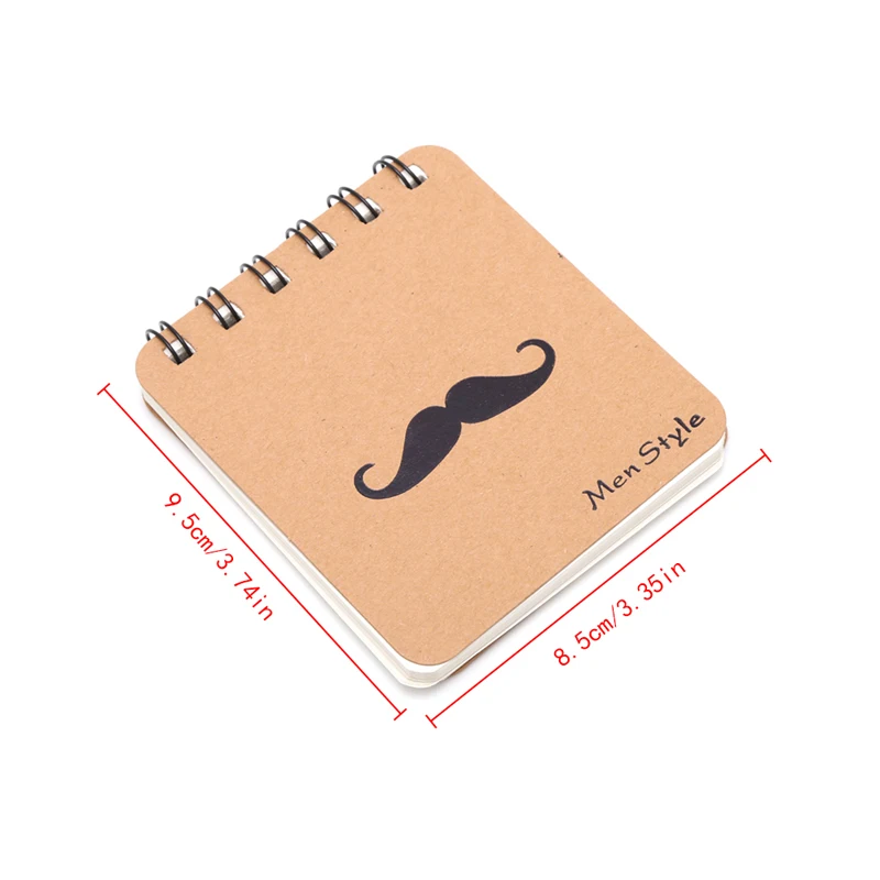 

Cute Kraft Paper Spiral Coil Note Book Journal Diary Memo Blank Page Stationery