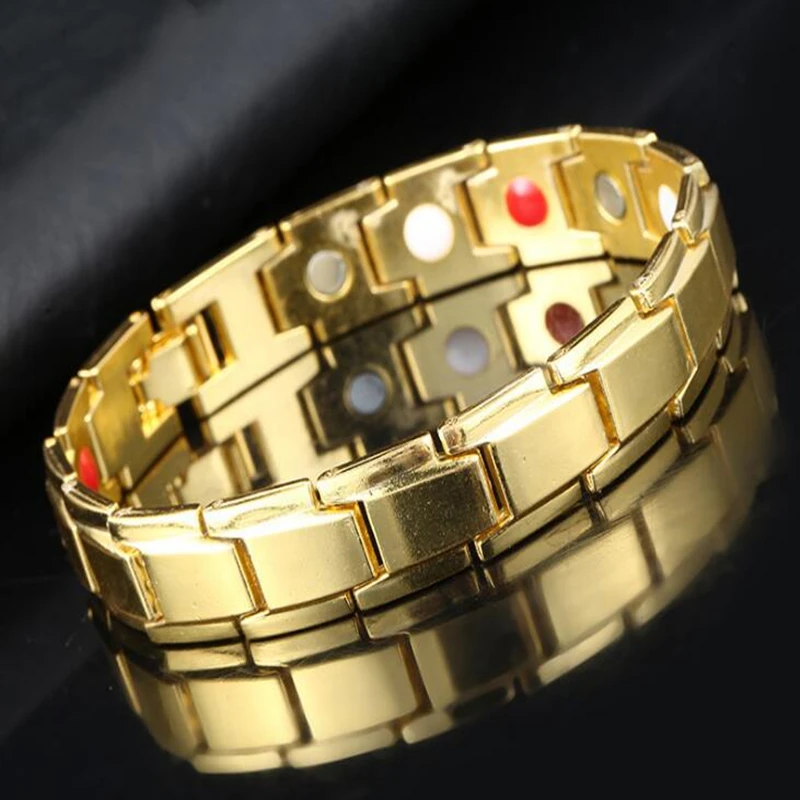 Магнитный гематит медный браслет мужские браслеты для здоровья с застежкой на