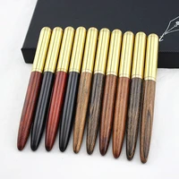 luxury gifts woodenmetal ballpoint pen fountain pens 0 5mm black ink for office school writing supplies ball pen