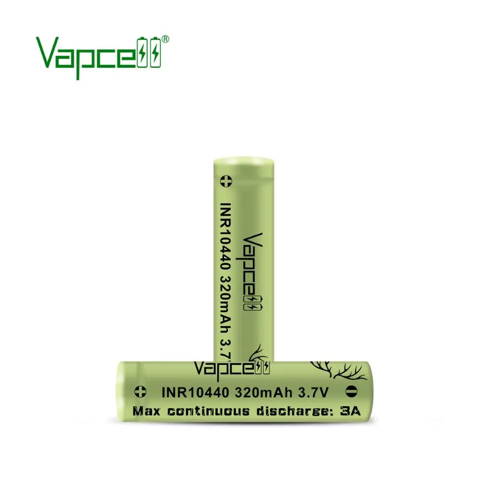 HKJ test QZ Vapcell INR10440 320 мач 3 а 7 в литий ионный аккумулятор с плоским верхом