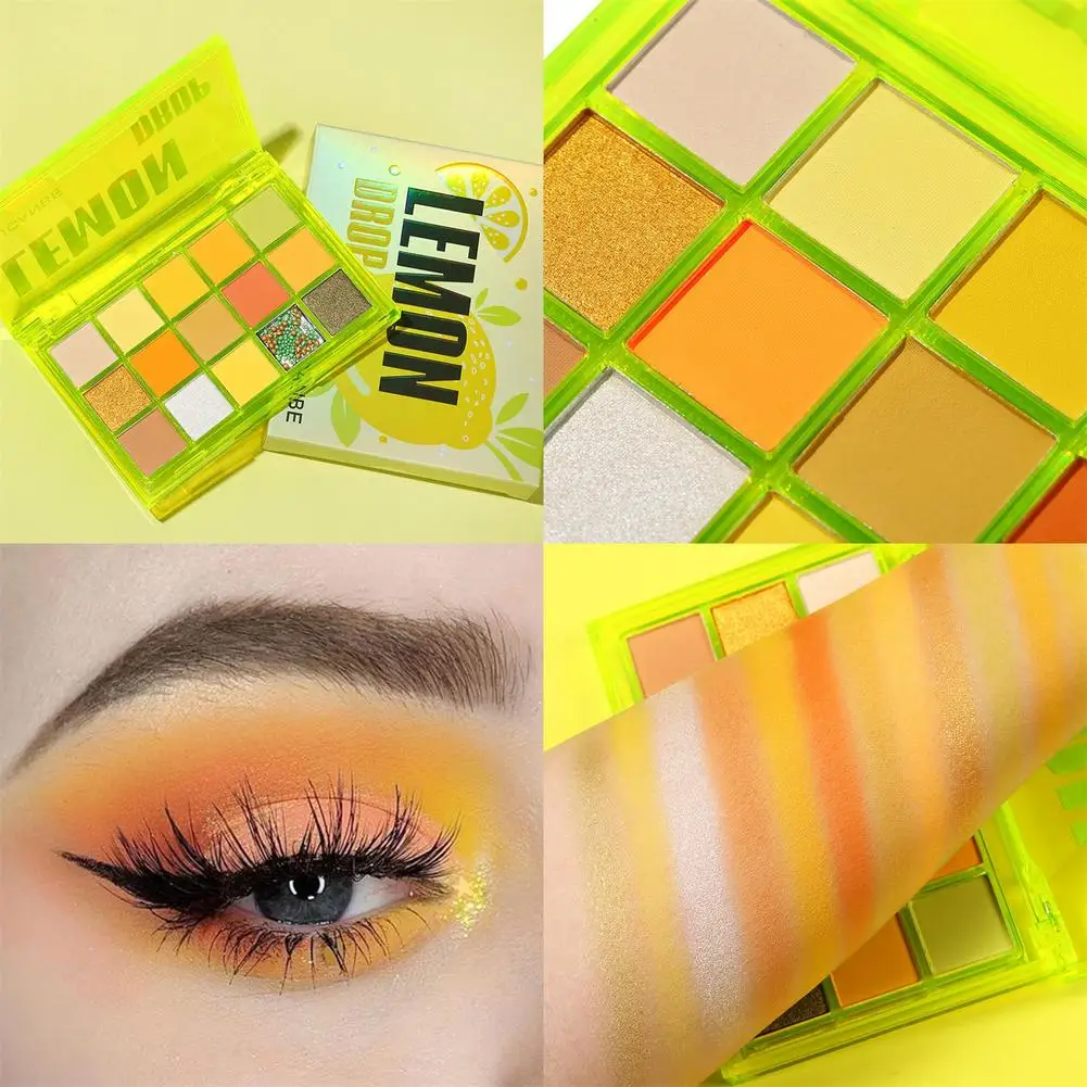 

15 colors glass sugar eyeshadow palette pearly matte crisp rice eyeshadow cross-border European and American makeup palette