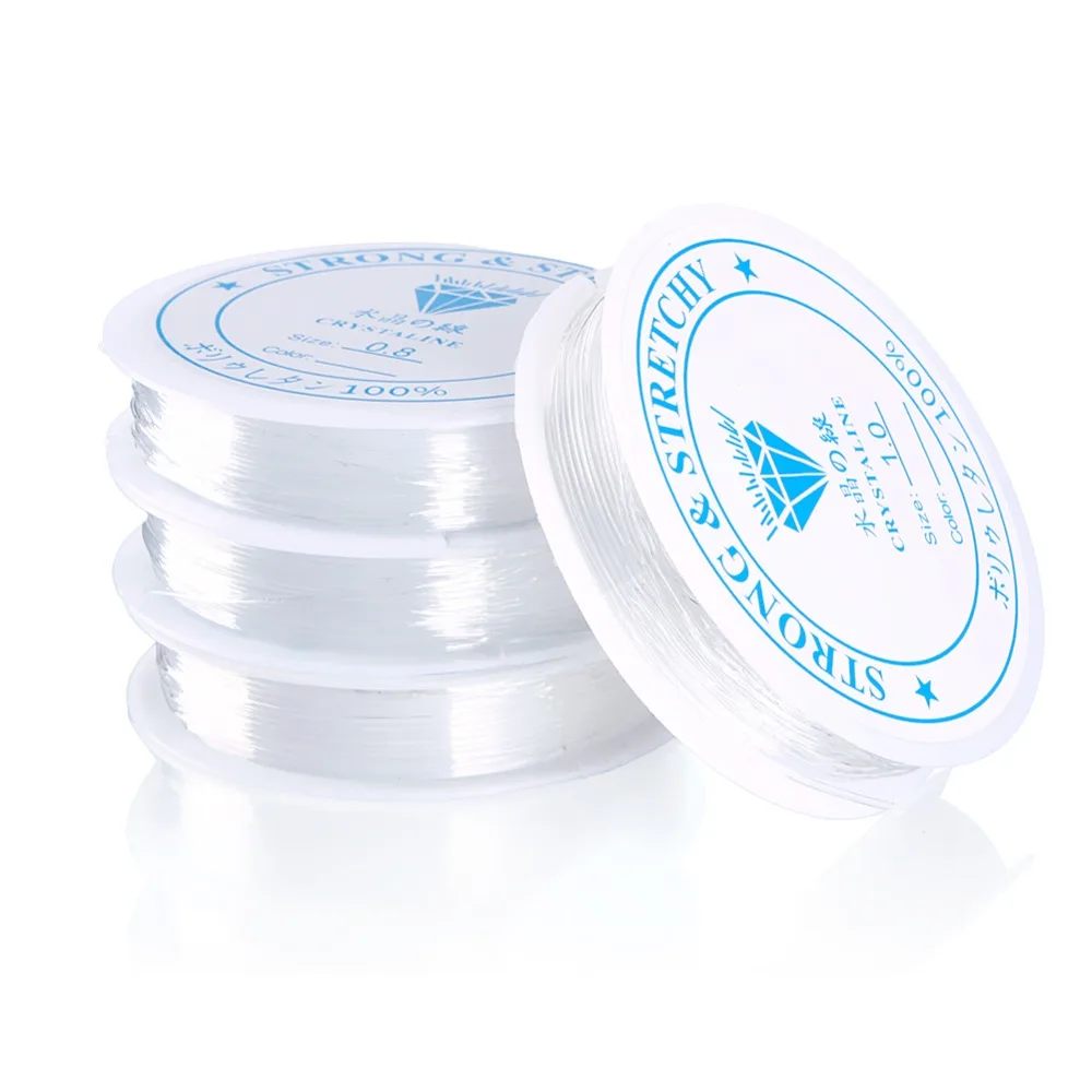 2 рулона шнурка поделки из бисера Изготовление браслетов и ожерелий ювелирные