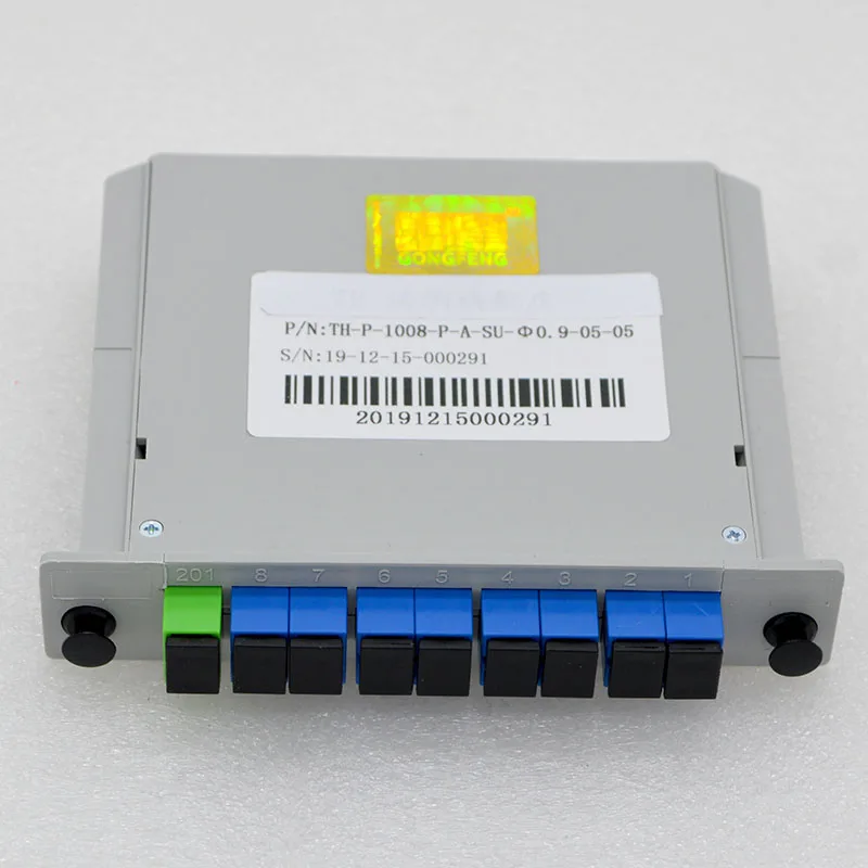 Новый хит продаж 1 × 8 волоконно-оптический сплиттер Тип лезвия 1260nm 〜 1650nm