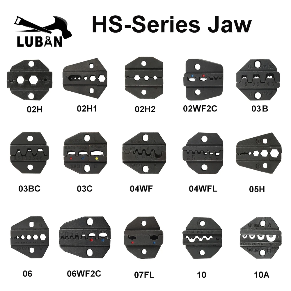HS-03B HS-16WF HS-40J Обжимные Щипцы зажимные клеммы Наборы инструментов обжимные штампы |