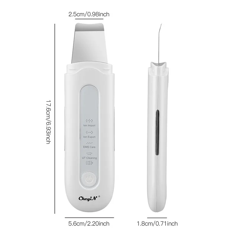 

Ultrasonic Vibration Skin Scrubber EMS Microcurrent Face Cleaner Skin Pore Deep Cleansing Scraper Dead Skin Blackhead Remover 31