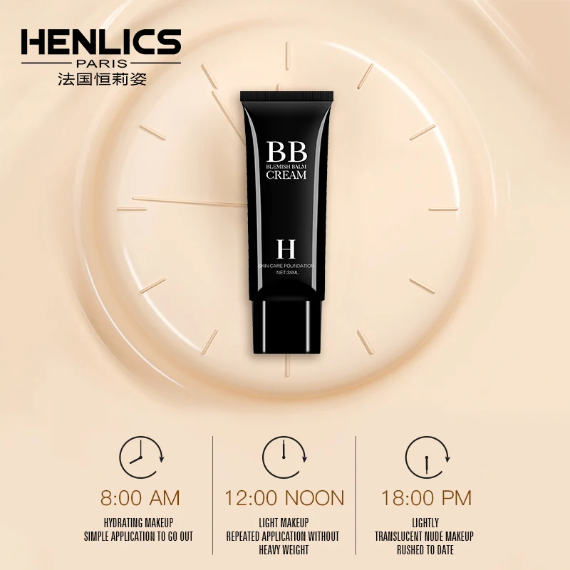 Henlics корейская косметика основа для макияжа крем консилер BB CC отбеливающий
