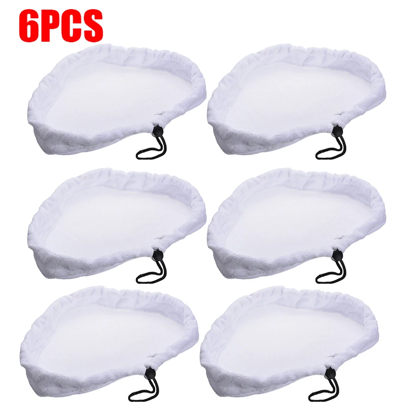 6PCS Mop Cloth Replacement Pads Steam Mop Triangle Pads Hous
