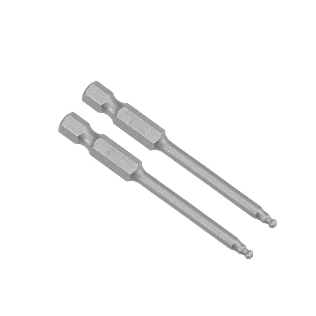 

uxcell 2Pcs Ball End Bits 1/4 Inch Hex Shank 65mm Magnetic H2.5 Head Screwdriver Bit for Manual Electric Screwdriver