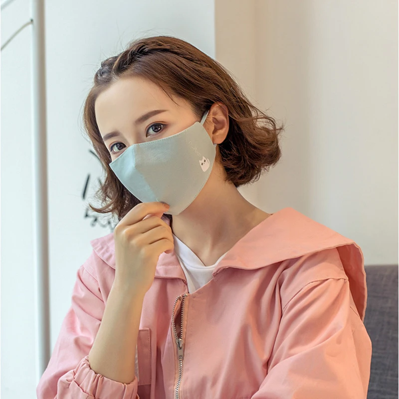 Мульти стиль твердый Счастливый медведь для женщин и мужчин муфельные маски со