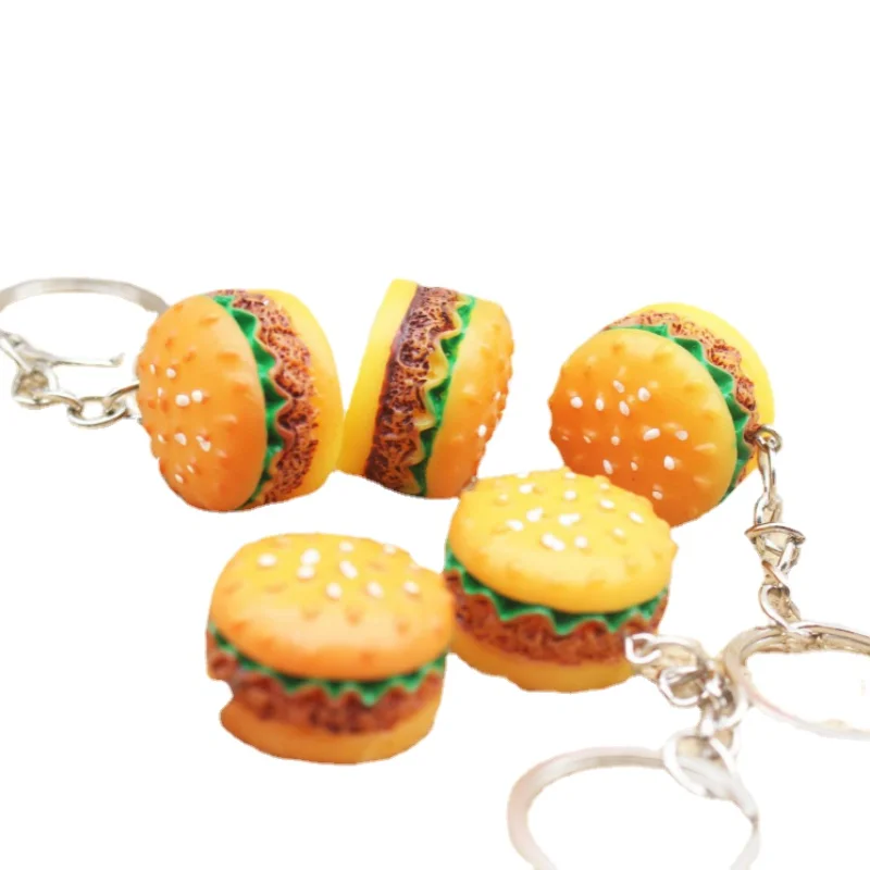 Набор из 10 шт. Милые гамбургер брелки для ключей вечерние свадебные сувениры