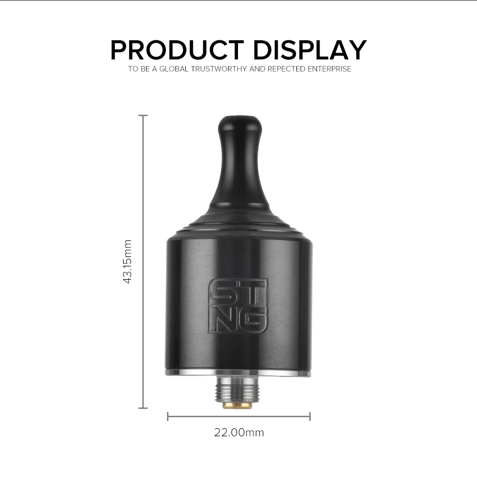 Wotofo Stng MTL RDA 22 мм 5 30 Вт 0 4 1.8ом одна катушка Vape Танк 510 нить электронная сигарета