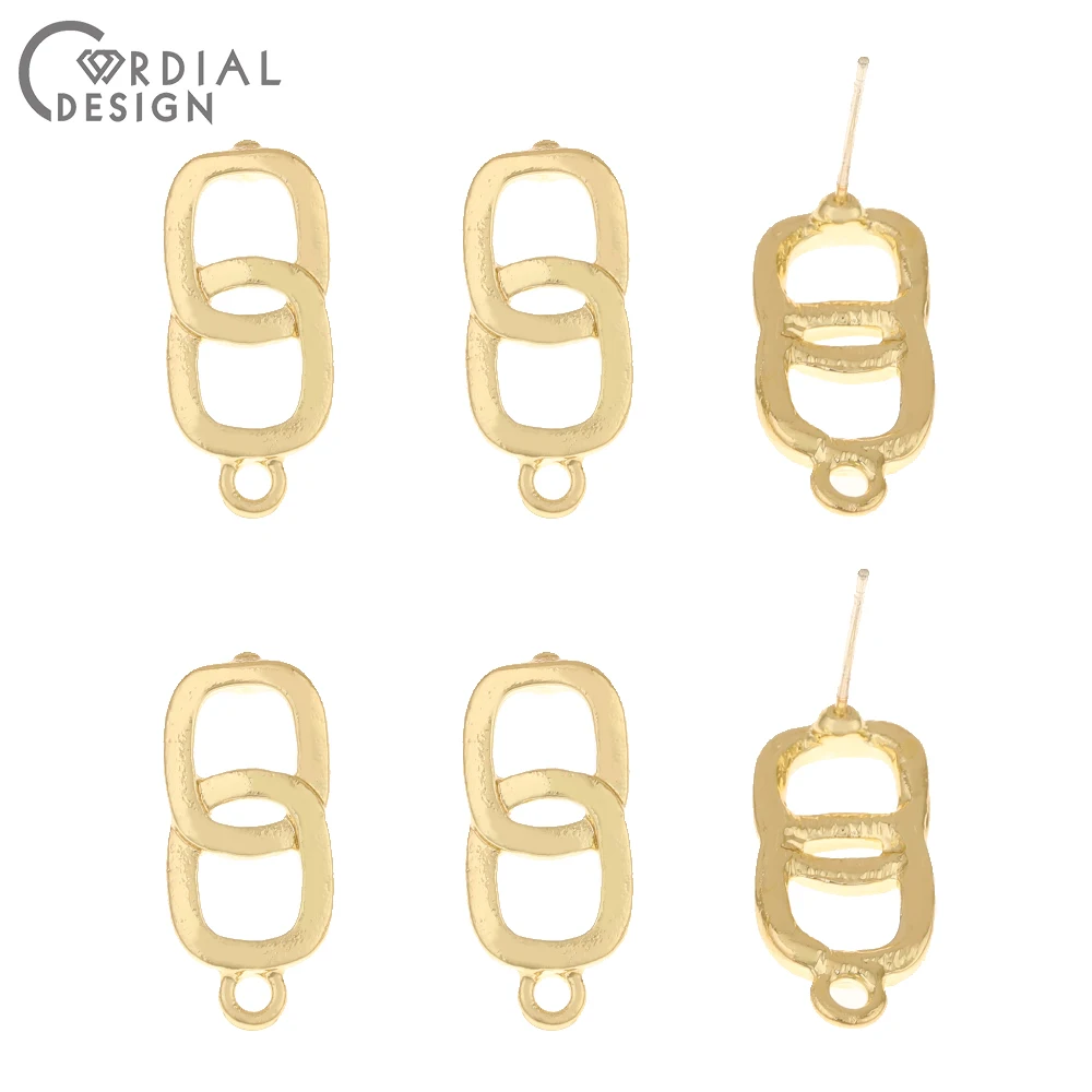 

Cordial Design 100Pcs 10*23MM Jewelry Accessories/DIY Making/Chain Shape/Hand Made/Earrings Stud/Jewelry Findings & Components