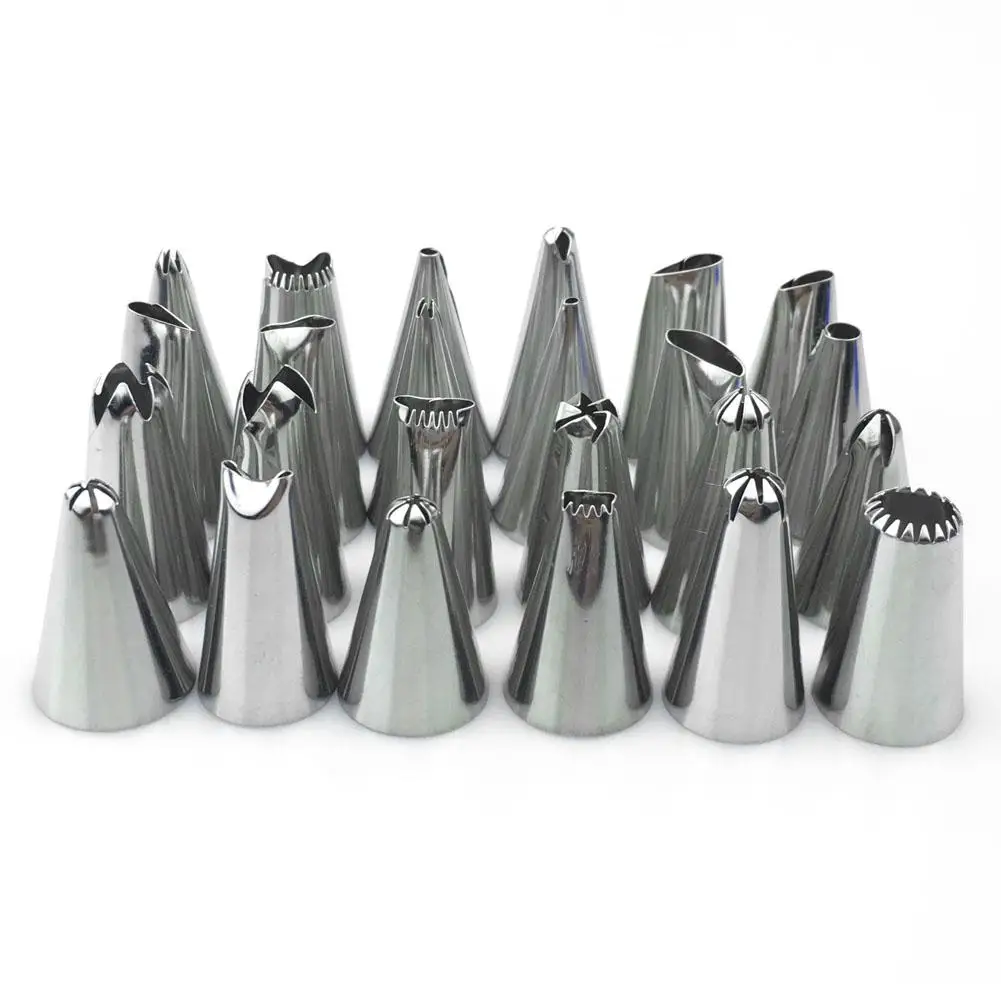 24 шт Сопла кондитерских изделий для сливочного масла набор сделай сам Сталь
