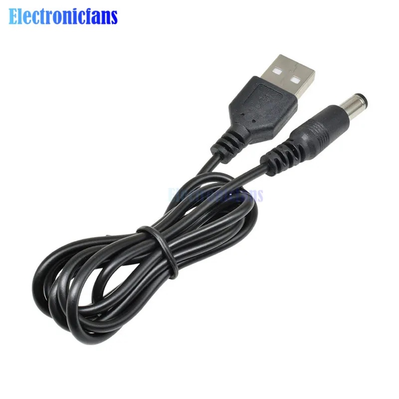 USB 2 0 к DC 5 мм x2.1мм 5.5X2. 1 8 м кабель линии электропередач MCU источник питания |