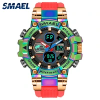 smael men digital sport watches fashion waterproof shockproof male clock wristwatch mens dual display electronic military watch