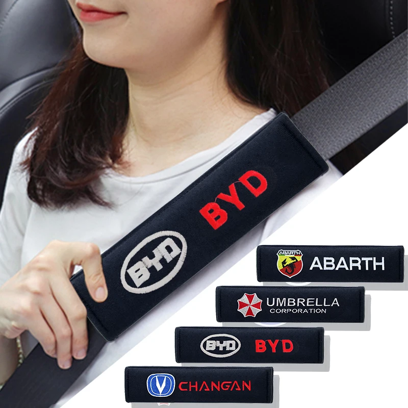 

2pcs Car Badges Cotton Seat Belts Shoulder Protection Pads Decorative for Seat Leon Mk1 Mk2 Mk3 Lbiza 6l Altea Car Accessories