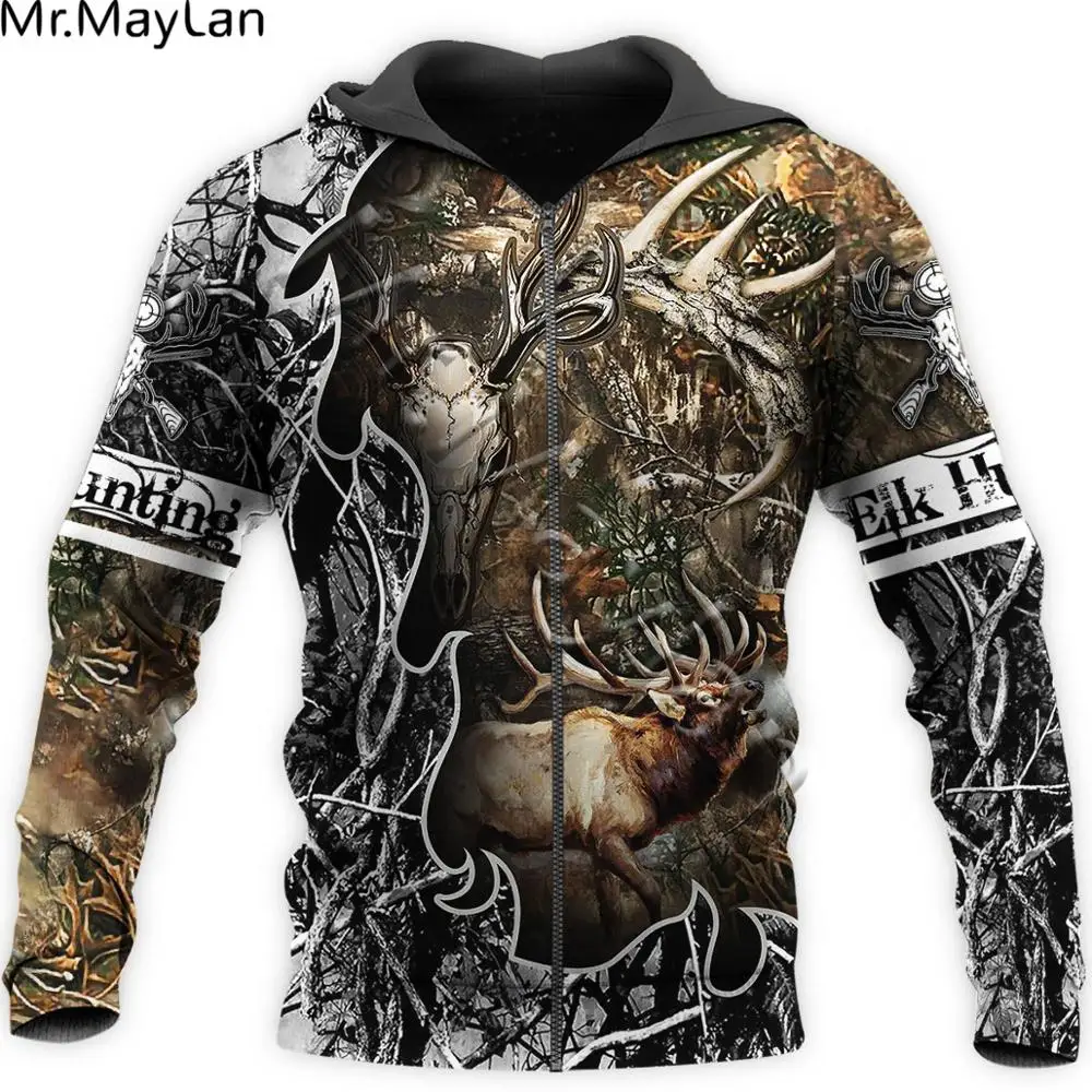 

ELK HUNTING 3D Full Printed Jacket Men/women Harajuku Hoodie Unisex Casual Streetwear Sweatshirt Pullover sudadera hombre A-31