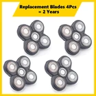 4 шт., сменные лезвия для электробритвы, водонепроницаемая, из нержавеющей стали