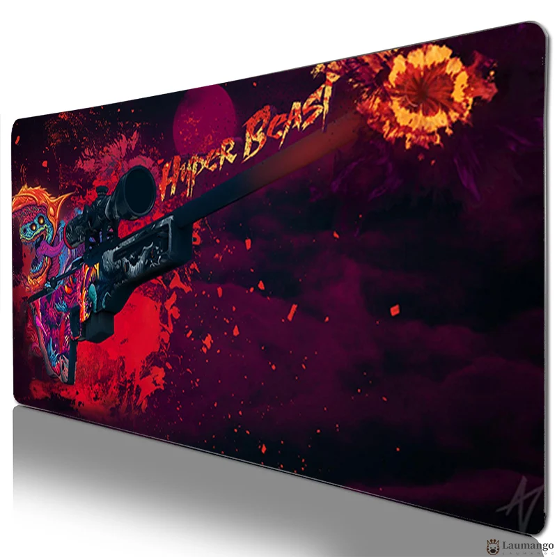 

Hyper Beast Mouse pad gaming accessories large size 90x40cm computer keyboard Rubber desk mat speed mini pc for CS GO Mousepad