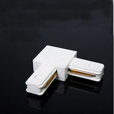 L-Connector X 1pcs 0,5 м Длина 2-проводной Алюминий железнодорожных путей у меня L Футболка с принтом «крестик разъем станок для 2 провода видео-телефон двери отслеживания светильник Светодиодный точечный светильник рельсы - Испускаемый цвет: L-Connector X 1pcs