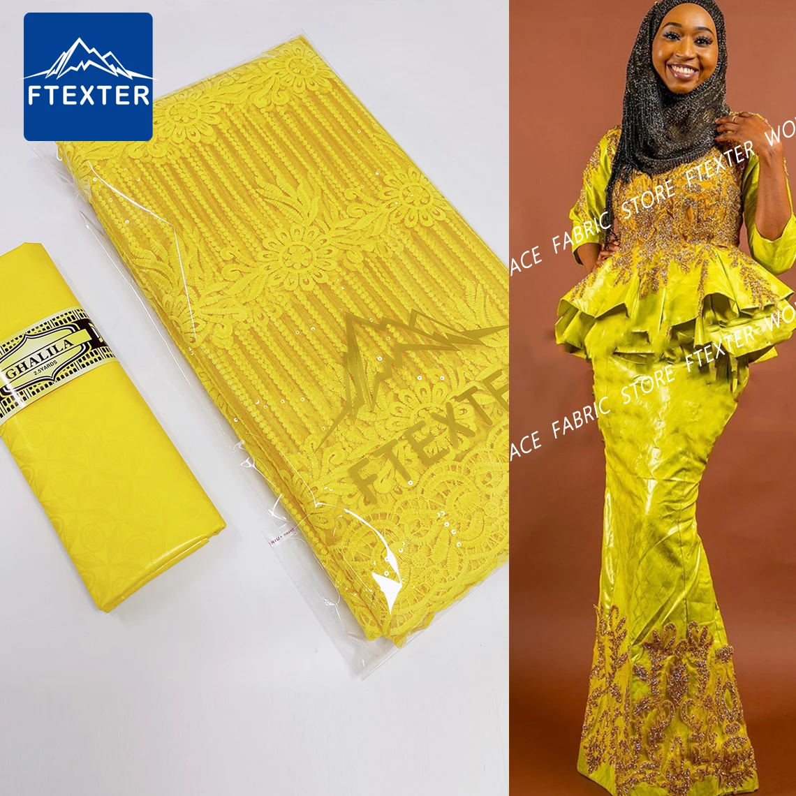 

2,5 + 2,5 ярдов кружевная ткань с блестками сетчатая кружевная сетчатая ткань с раковиной богатая парча для африканских свадебных платьев Шитье