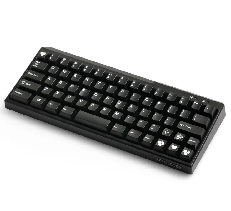Колпачки для клавиш Enjoypbt белые на черные 153 клавиши из АБС пластика подходят