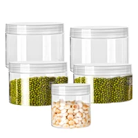 305080100120150ml clear plastic jars storage container bottle for food honey pet clear round plastic jars fruit pot storage