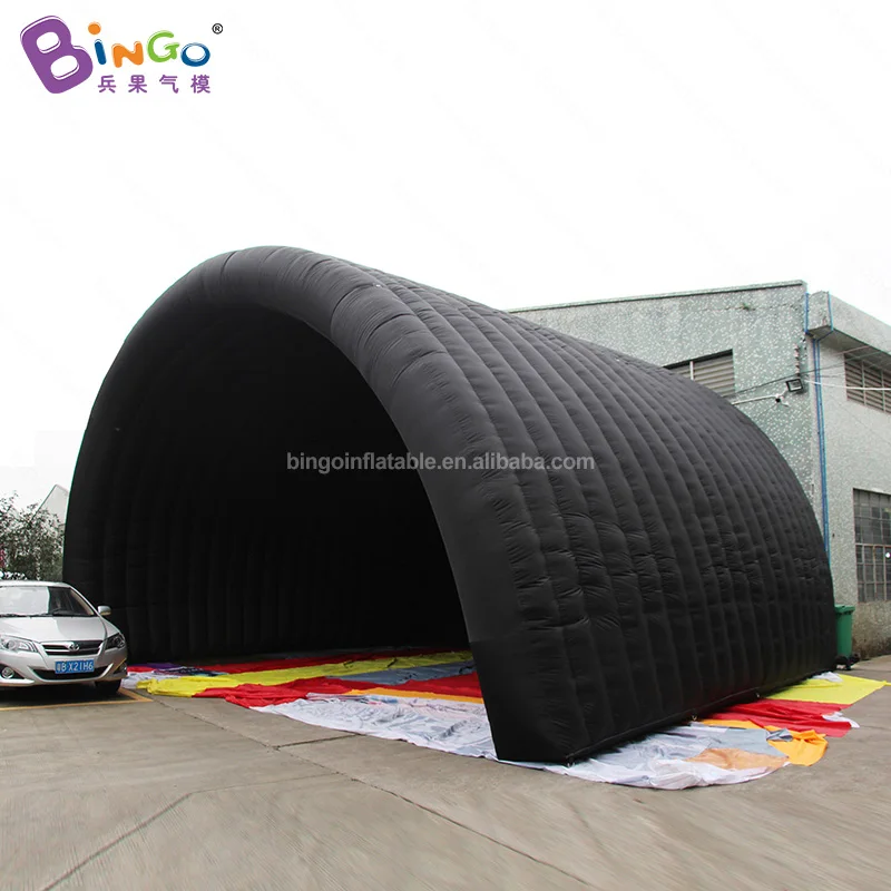 Bestellen Freies Verschiffen 10x8x6 Meter Riesen Customized Schwarz Aufblasbare Bühne Abdeckung/Aufblasbare Bühne Baldachin Zelt Spielzeug Für Verkauf