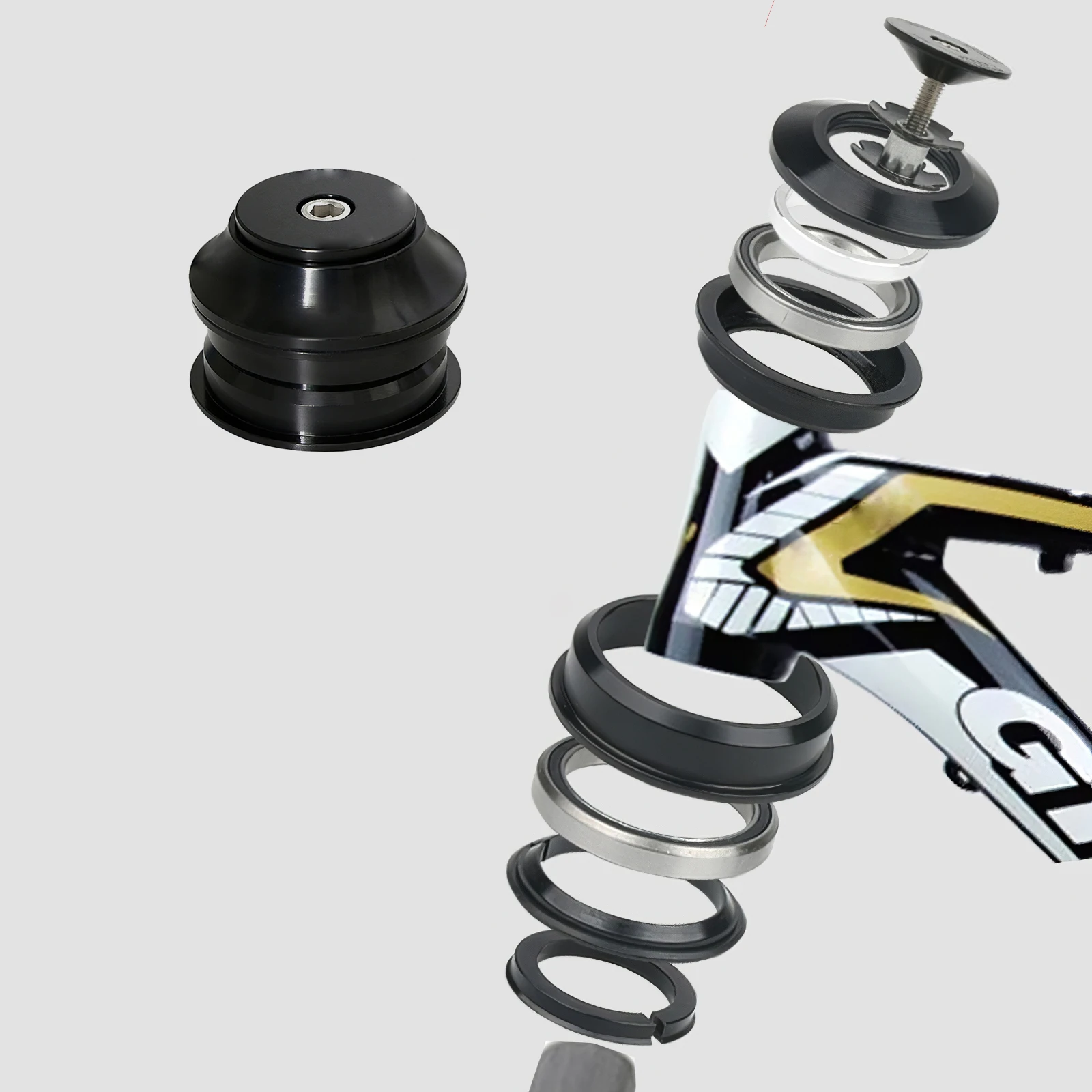 

Велосипед пейлин подшипник гарнитура 34/44 мм Алюминий картридж чаша наушников комплект дополнительный Велосипедное оборудование Запчасти ...