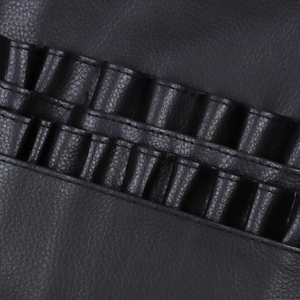 

Makeup artist belt bag PU imitation leather Universal Handmade Multifunctional Makeup Brush Bag Makeup Waist Bag