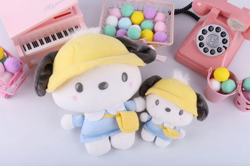 Sanrio melody Keroppi, студенческие мягкие животные, плюшевые игрушки-подвески для детей, рюкзак, брелок для ключей, кролик, собака