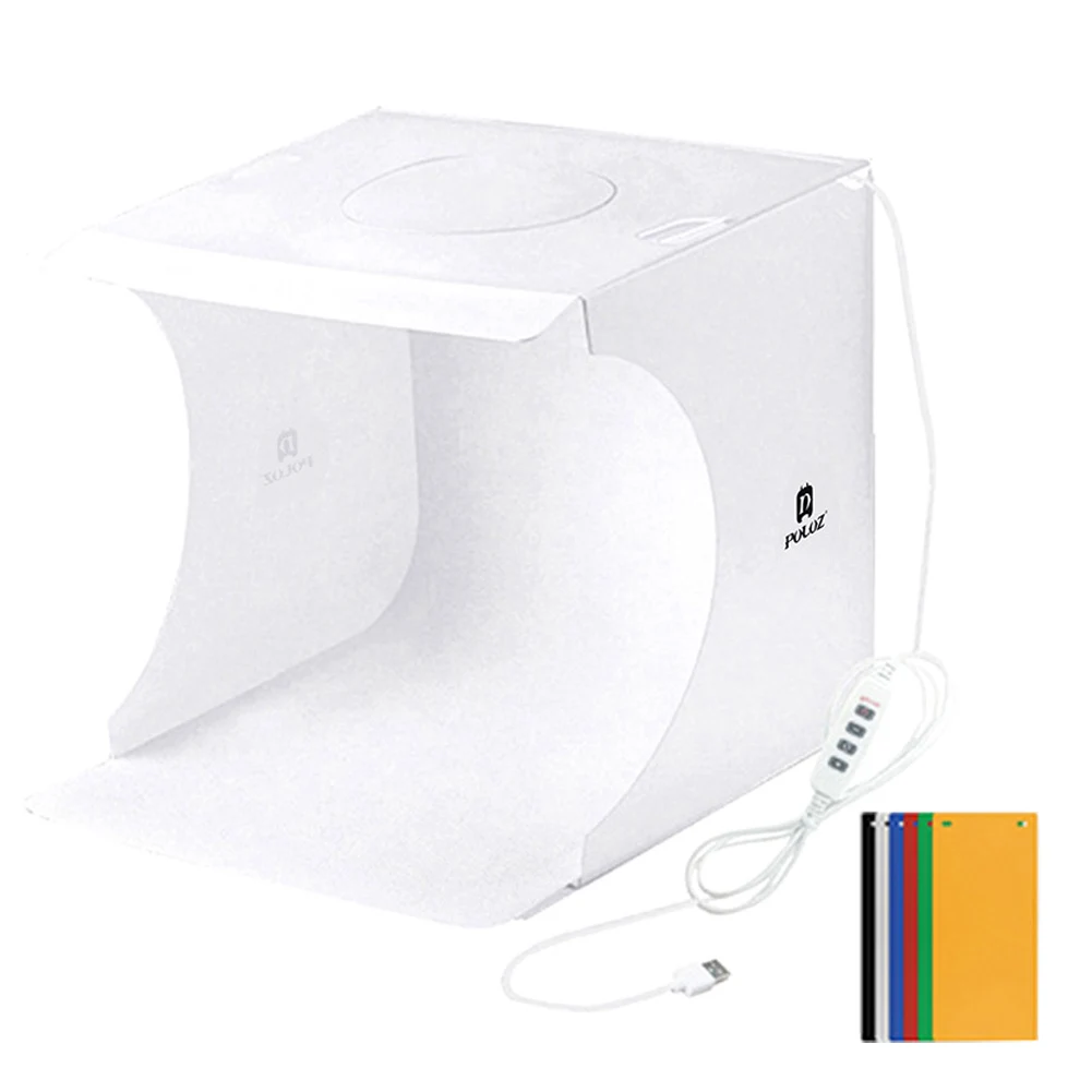 Portable Photostudio Box Set with LED Ring Light Small Photo Props Equipment Studio Shooting Tent Kit ING-SHIPPING | Электроника